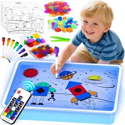 Table lumineuse à dessin Yellcetoy avec 192 pièces et 11 modes