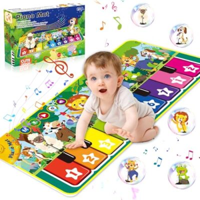 Tapis piano musical UCAMP pliable avec sons d’animaux et mélodies