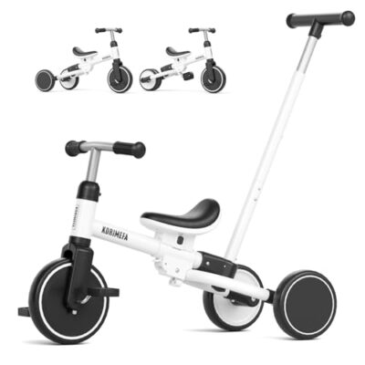 Tricycle évolutif KORIMEFA 5 en 1 avec barre de poussée réglable