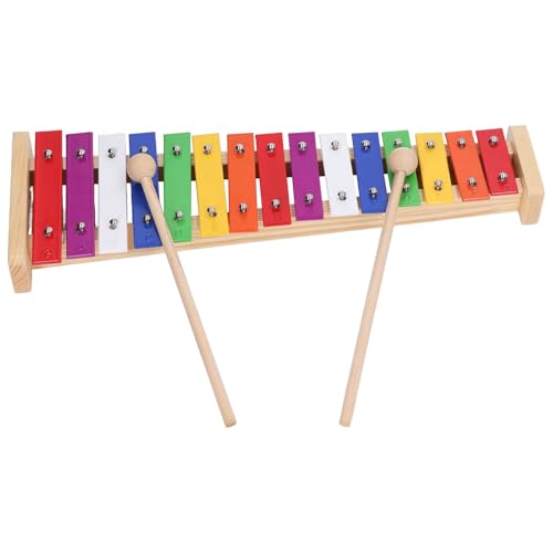 Xylophone coloré VGEBY 15 notes avec 2 maillets, bois de pin et aluminium